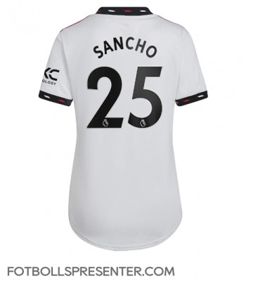 Manchester United Jadon Sancho #25 Borta Matchtröja Dam 2022-23 Kortärmad